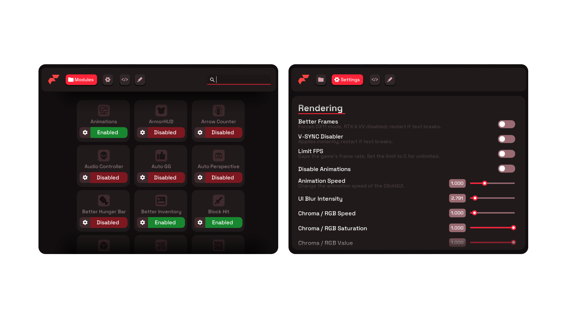 Flarial V2 Menu Design Tweaks thumbnail